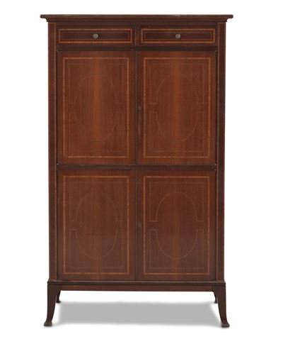 Mobile Credenza Impiallacciato in Legno di Mogano. XX Secolo