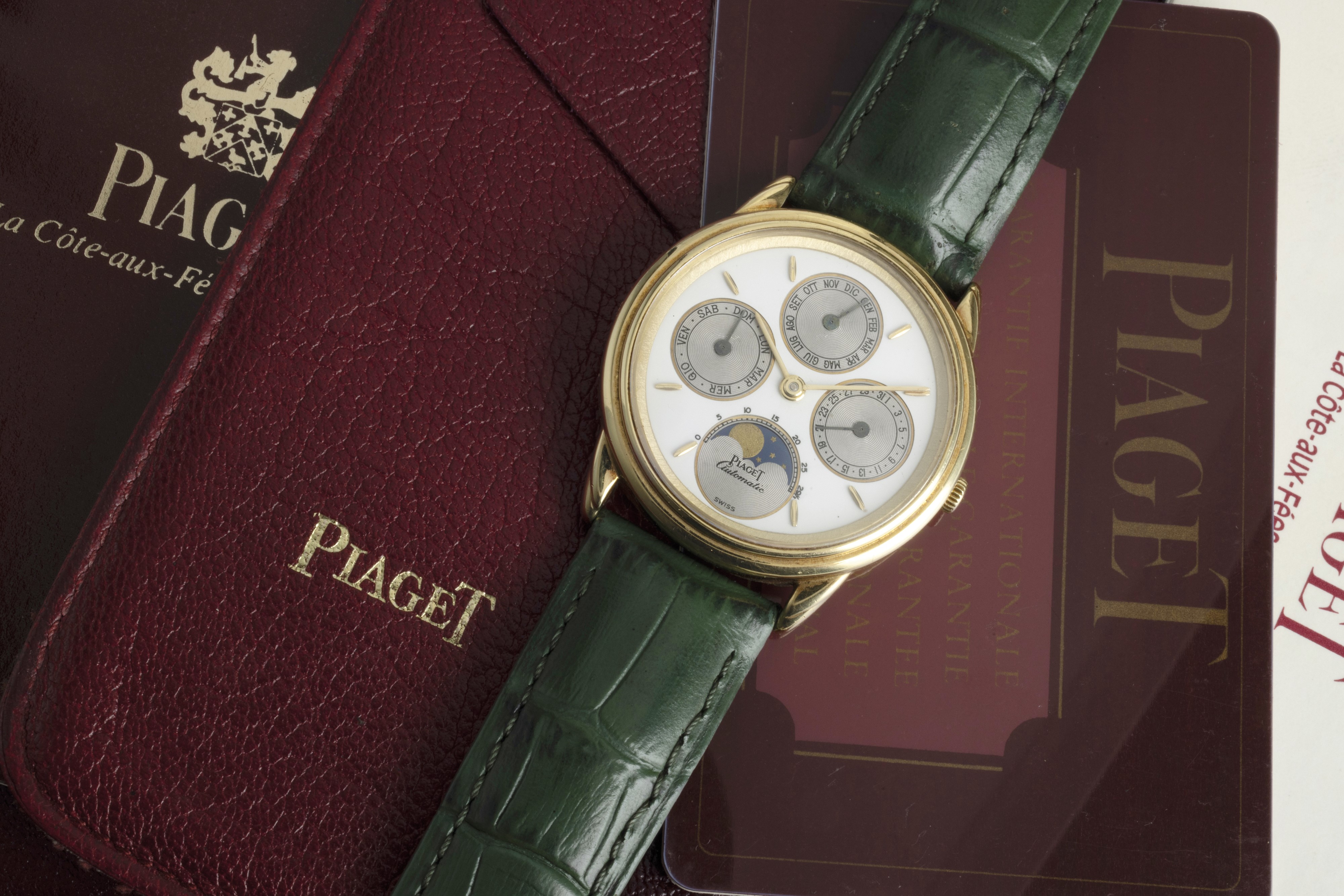 Piaget - Gouverneur Triplo Calendario con Fasi Lunari in Oro Giallo 18k, Carica Automatico con Ga...