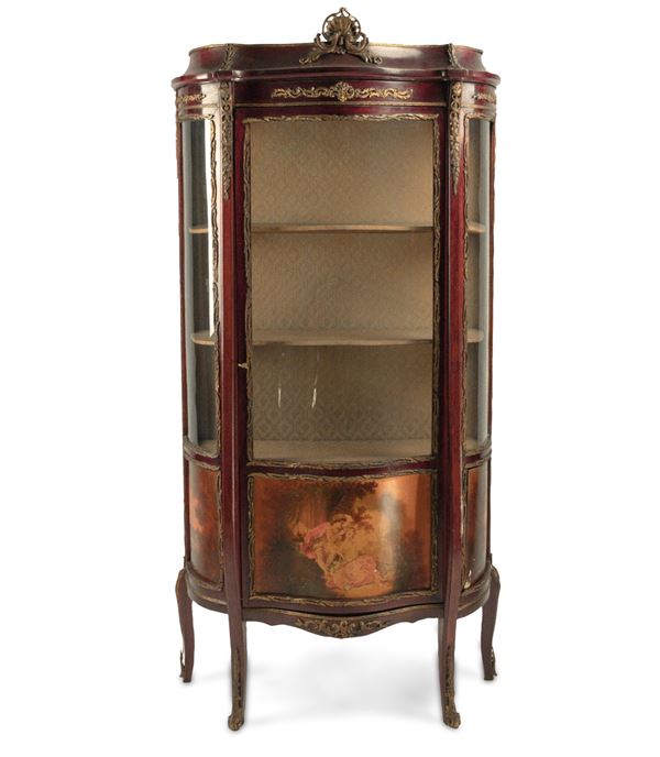 Vetrina in mogano, Francia,  inizi del XX secolo