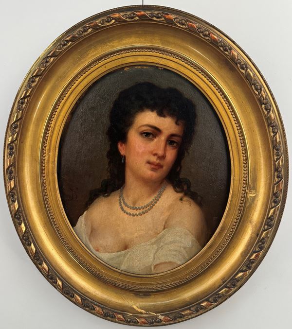 Anonimo della seconda metà del XIX secolo Ritratto femminile