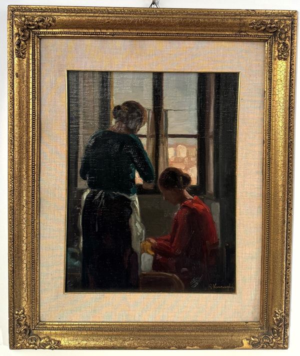 Giulio Vanzaghi (Novara 1887-Borghetto Santo Spirito 1973) In casa mia