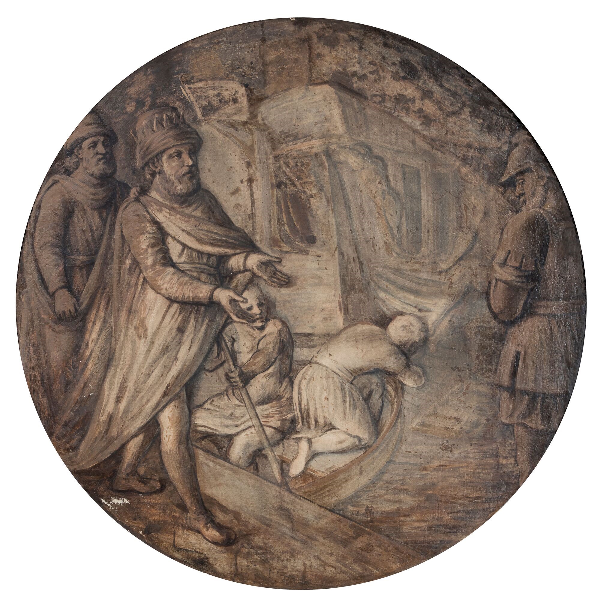 Anonimo del XVI/XVII Secolo Scena Biblica