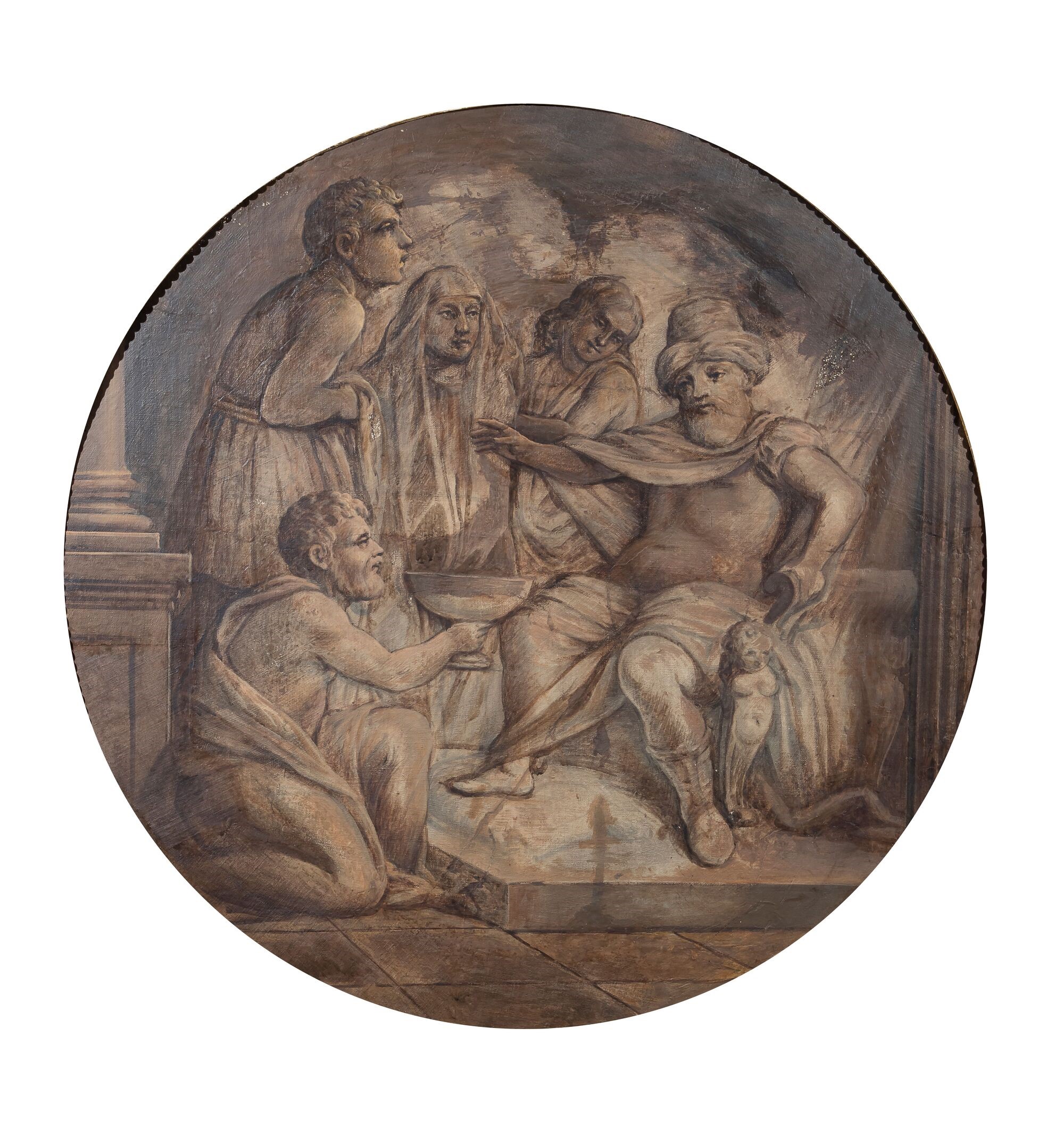 Anonimo del XVI/XVII Secolo Scena Biblica