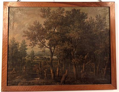 Anonimo del XIX Secolo Paesaggi con Cascinali