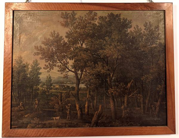 Anonimo del XIX secolo Paesaggi con cascinali