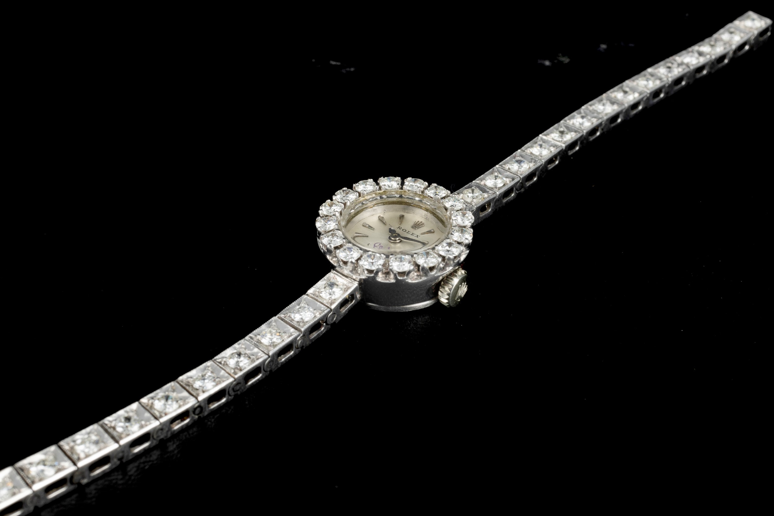 Rolex - Orchid Ref 9060 in Oro Bianco 18k Impreziosito da 30 Diamanti Incastonati sul Bracciale e...