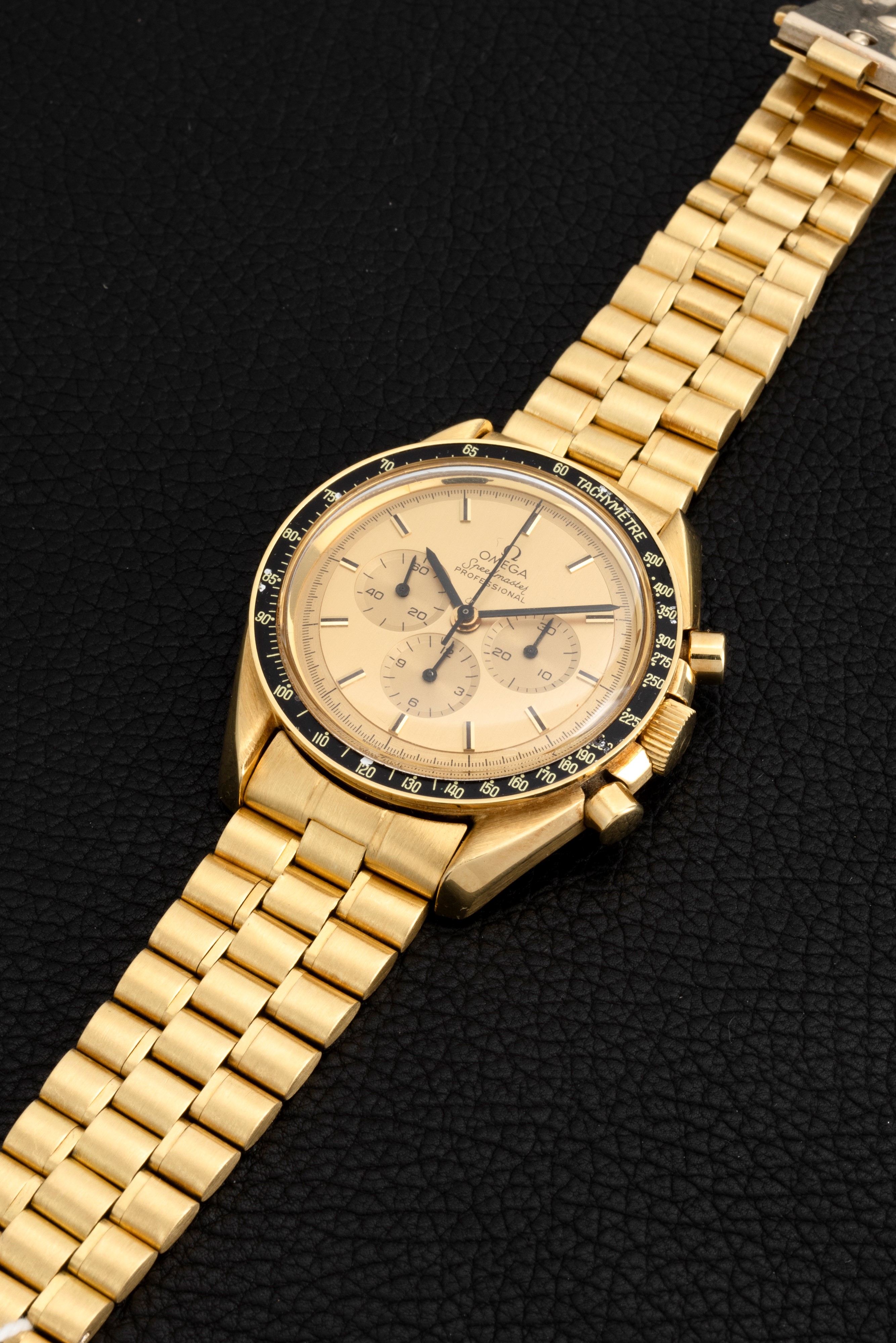 Omega - Raro Speedmaster Apollo XI 345.0802 Edizione Limitata a 300 Esemplari in Oro Giallo 18k R...