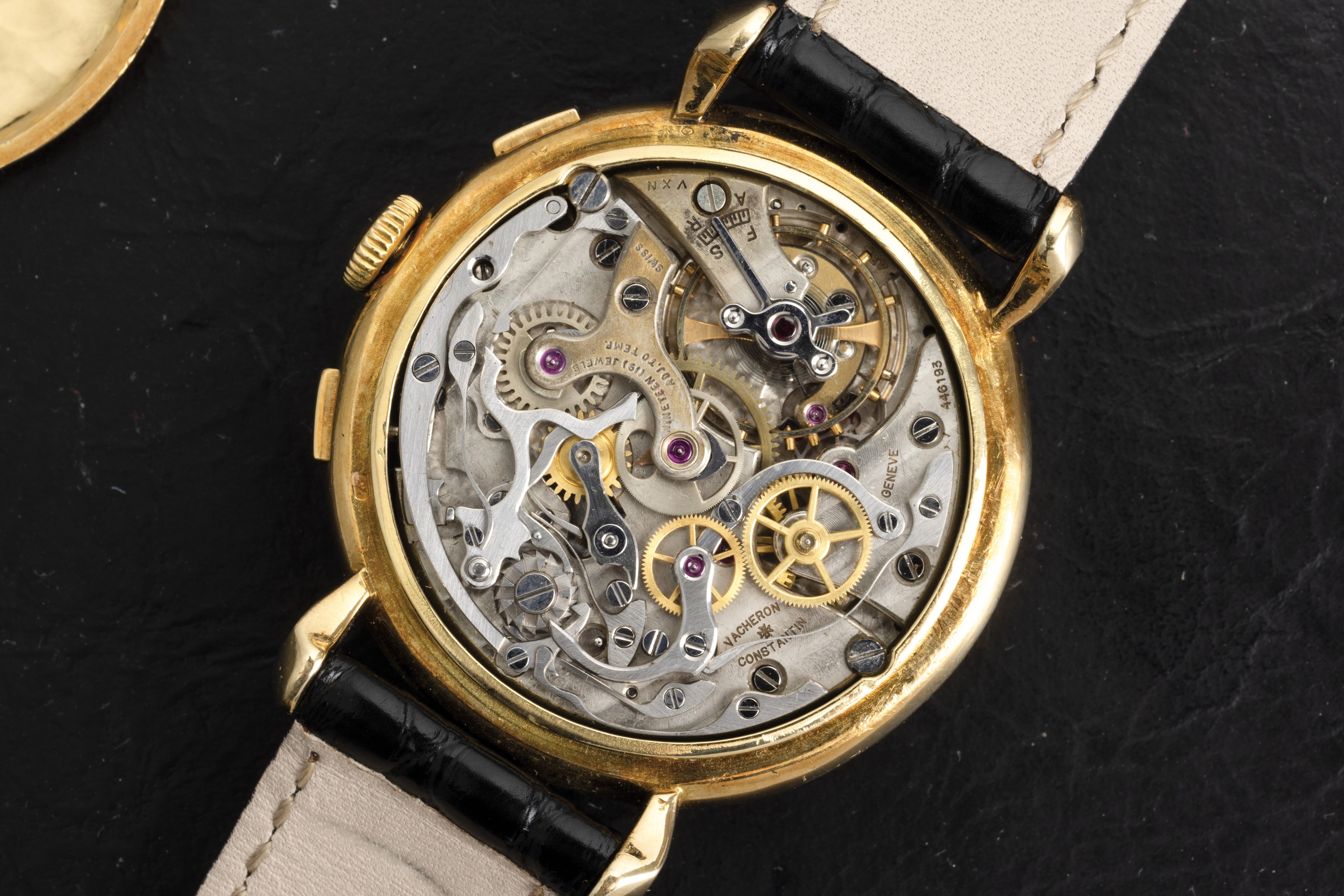 Vacheron & Constantin - Cronografo Ref 4178 Due Contatori Tasti Quadri, Quadrante Argentè Bitonal...