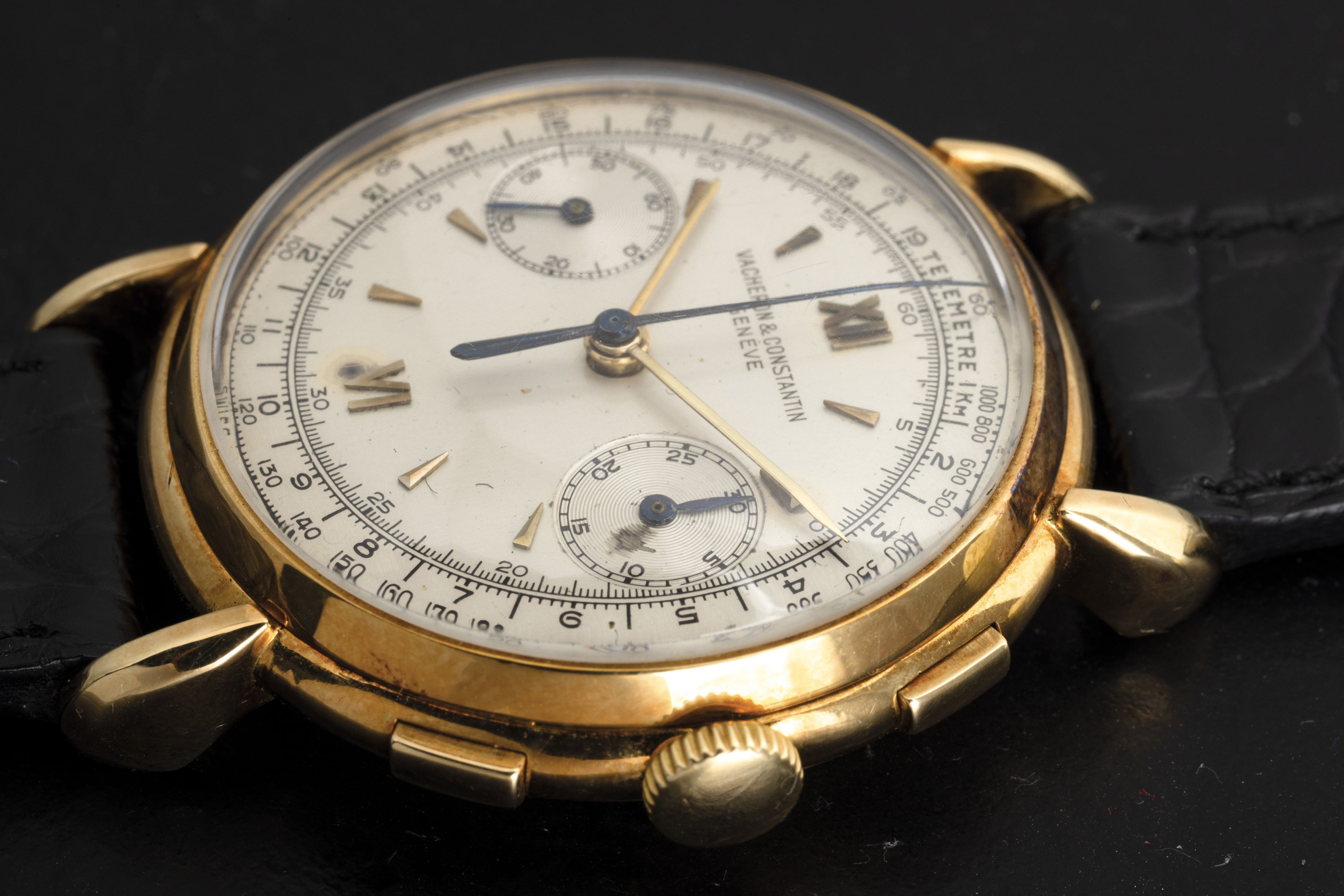 Vacheron & Constantin - Cronografo Ref 4178 Due Contatori Tasti Quadri, Quadrante Argentè Bitonal...