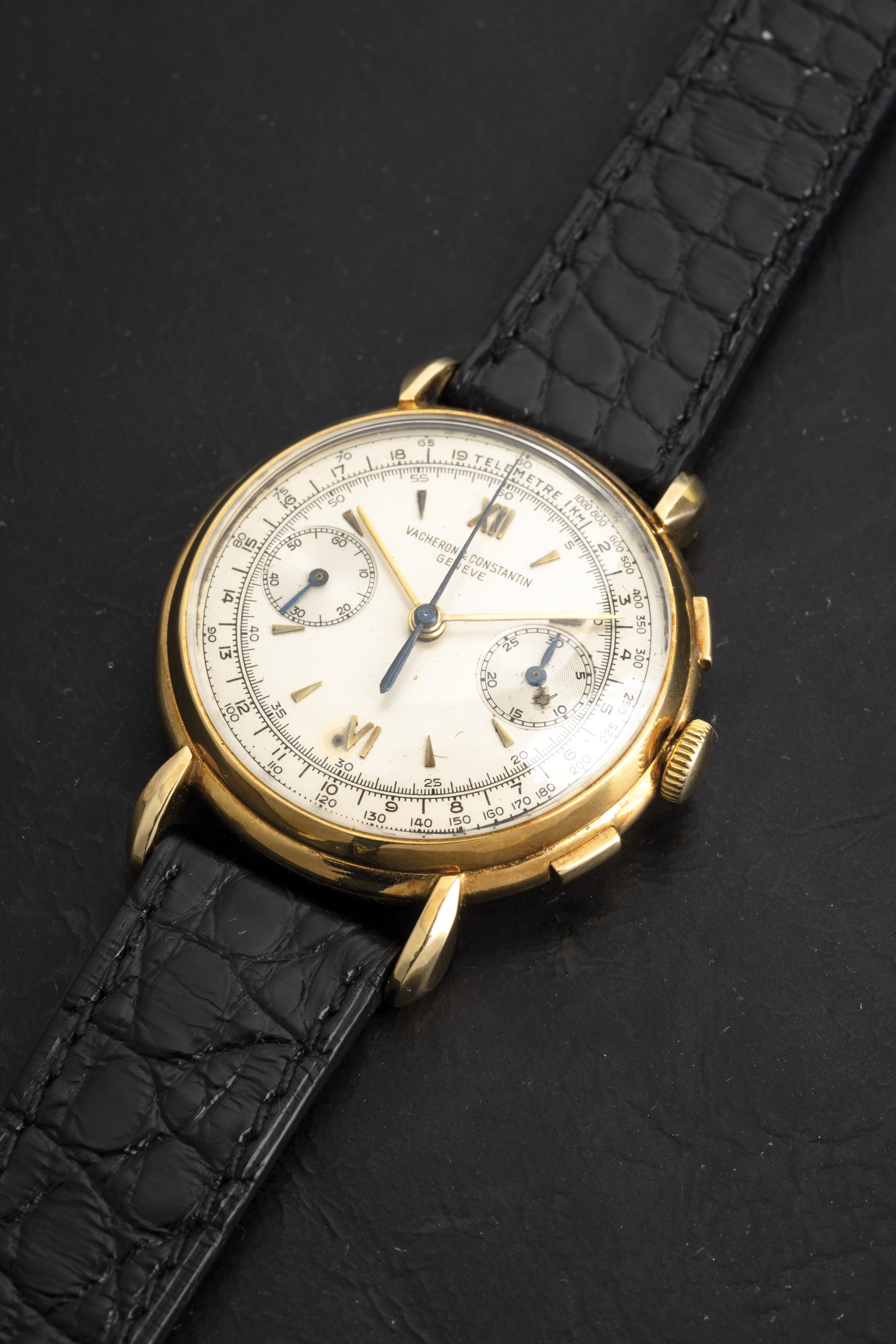 Vacheron & Constantin - Cronografo Ref 4178 Due Contatori Tasti Quadri, Quadrante Argentè Bitonal...