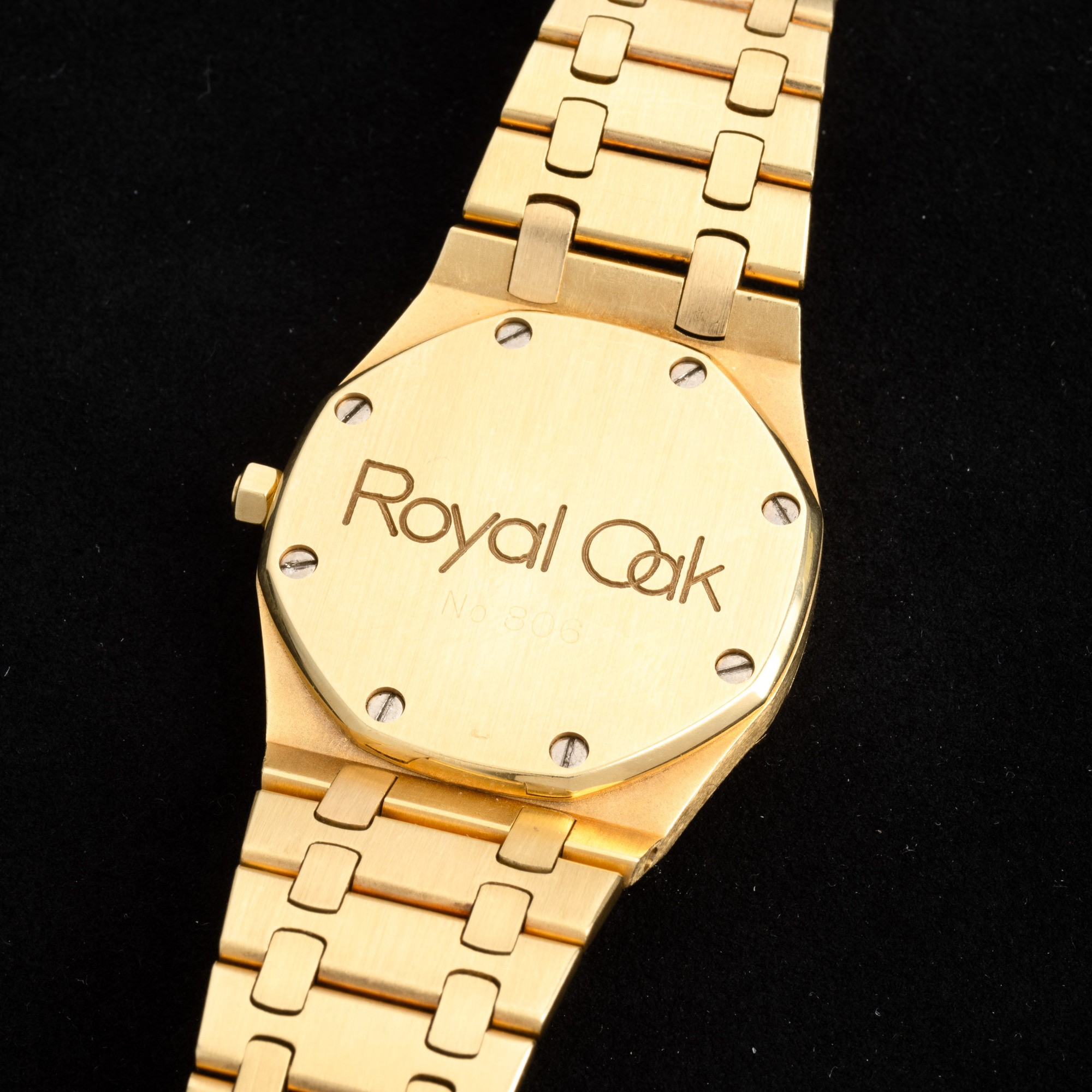 Audemars Piguet - Prestigioso Royal Oak Ref 4100 in Oro Giallo 18k, Quadrante Grigio Petit Tapiss...