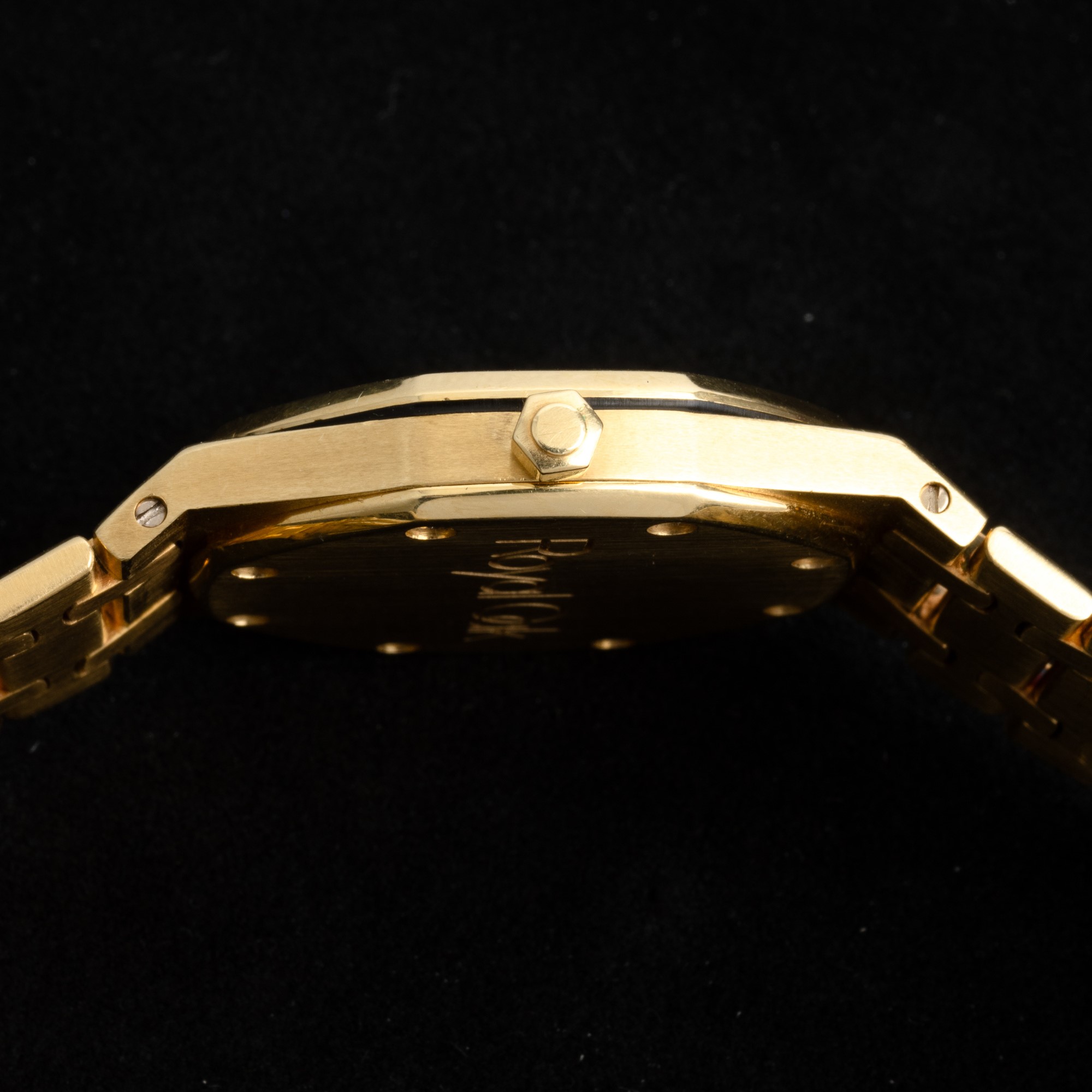 Audemars Piguet - Prestigioso Royal Oak Ref 4100 in Oro Giallo 18k, Quadrante Grigio Petit Tapiss...