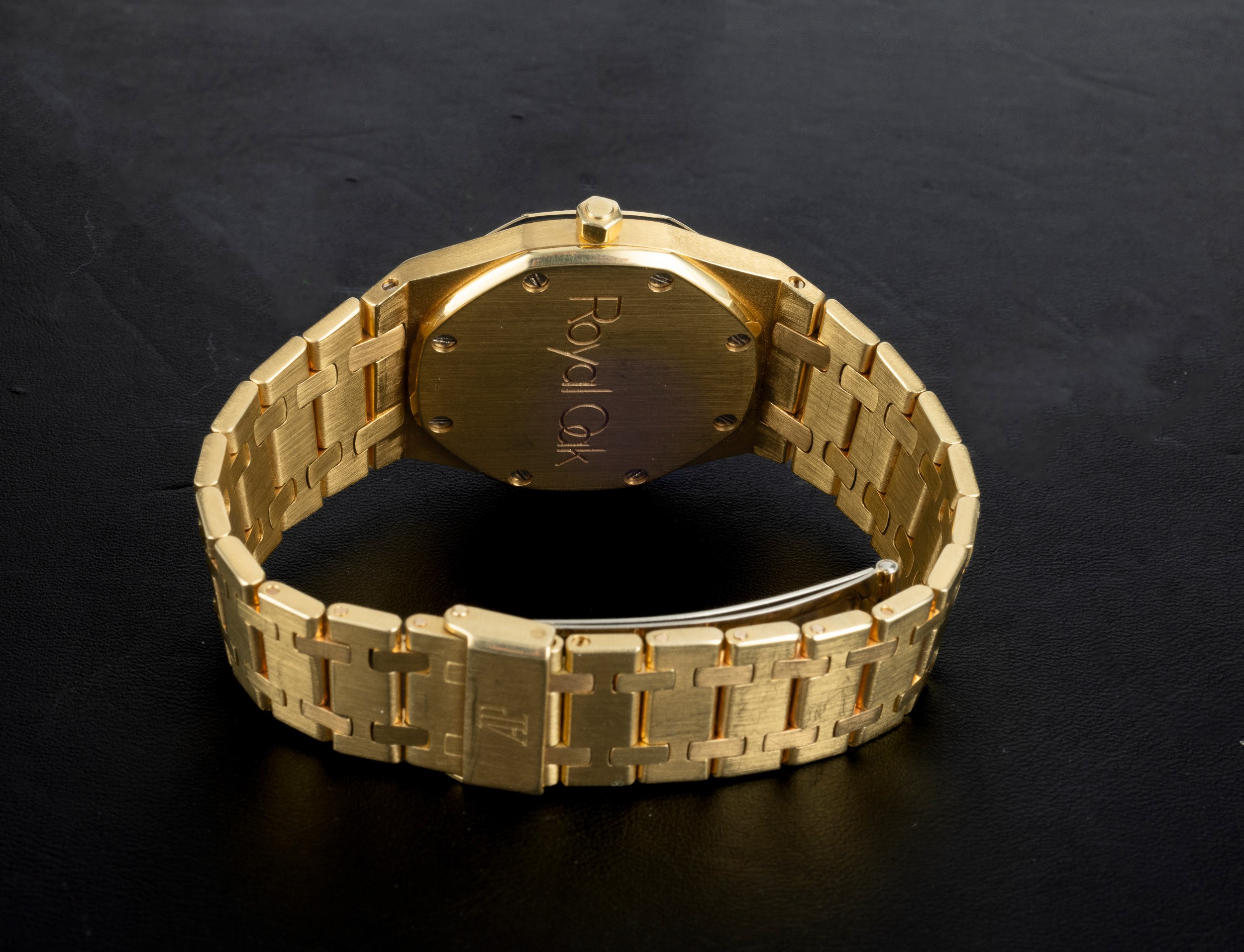Audemars Piguet - Prestigioso Royal Oak Ref 4100 in Oro Giallo 18k, Quadrante Grigio Petit Tapiss...