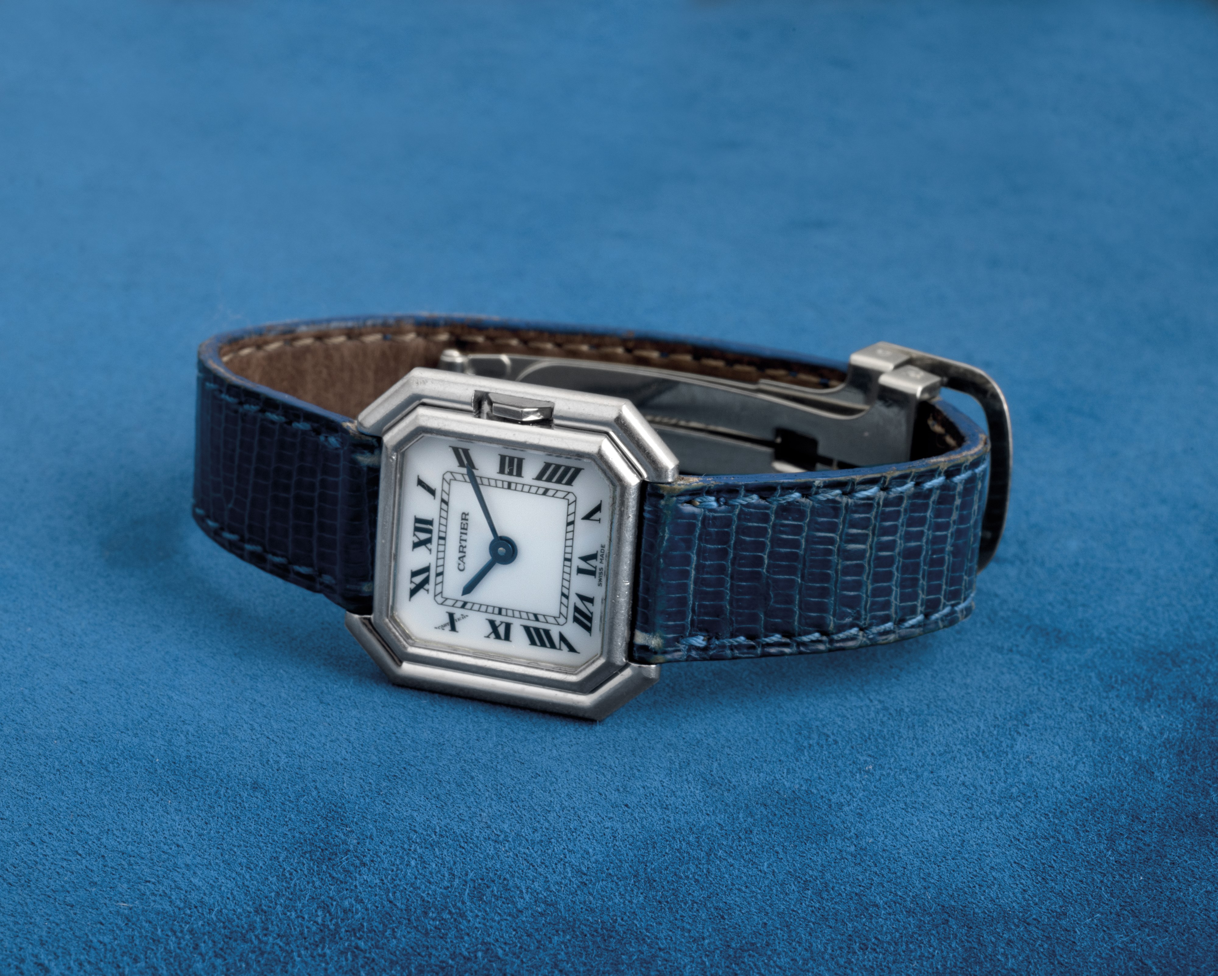 Cartier - Raro Ceinture Lady in Oro Bianco 18k Quadrante Bianco, Carica Manuale