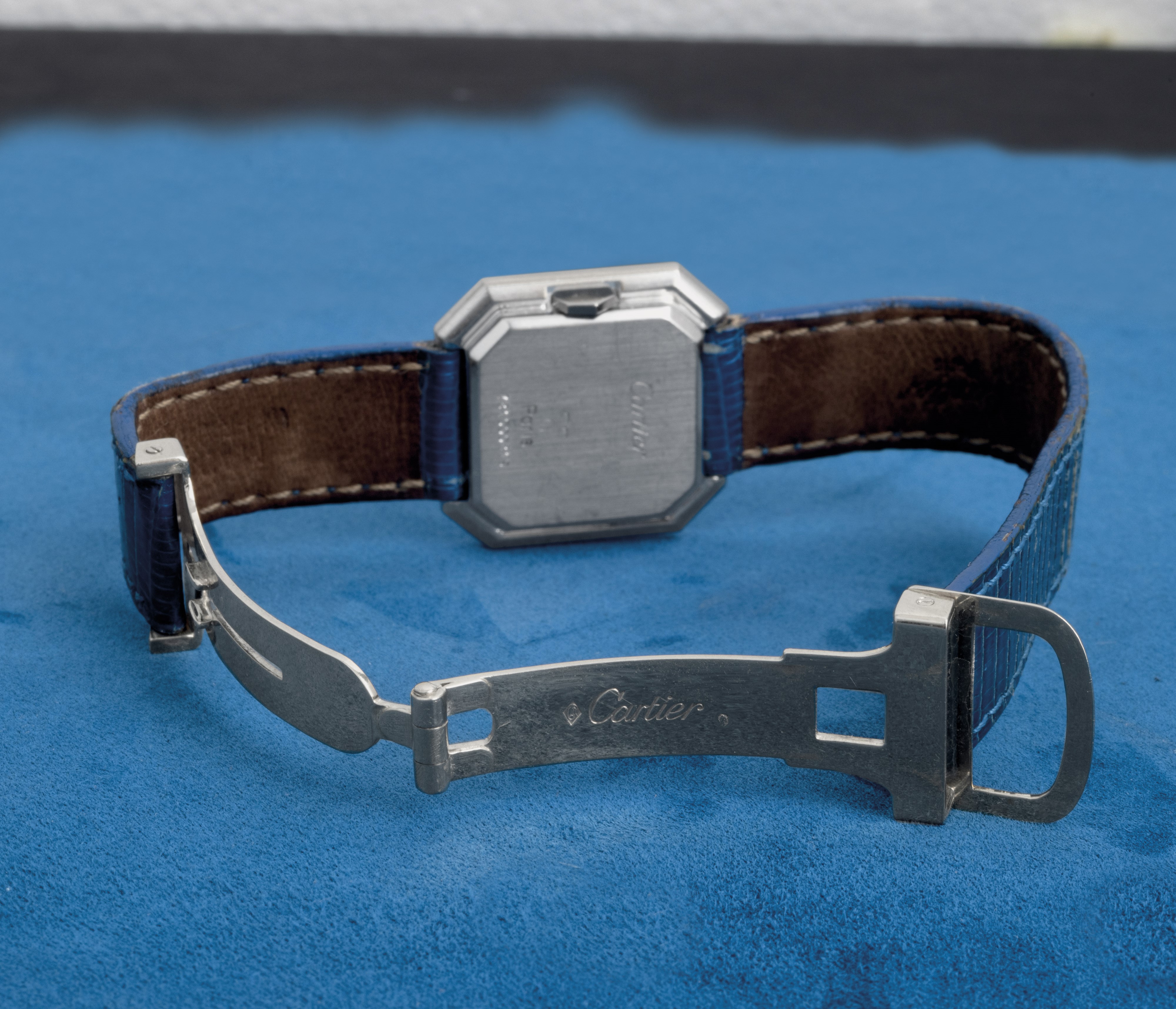 Cartier - Raro Ceinture Lady in Oro Bianco 18k Quadrante Bianco, Carica Manuale