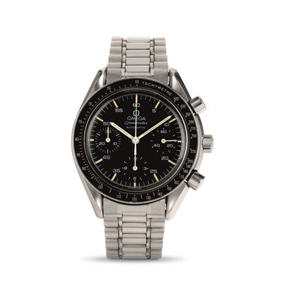 Speedmaster Reduced Ref 3510.50 Cronografo Tre Contatori Automatico in Acciaio, Quadrante al Triz...