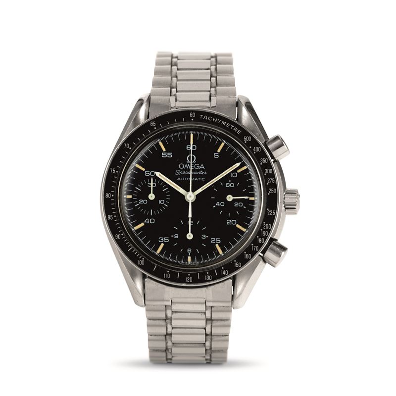 Omega : Speedmaster Reduced ref 3510.50 three-counter automatic steel chronograph, tritium dial  - Auction Watches - Cambi Casa d'Aste