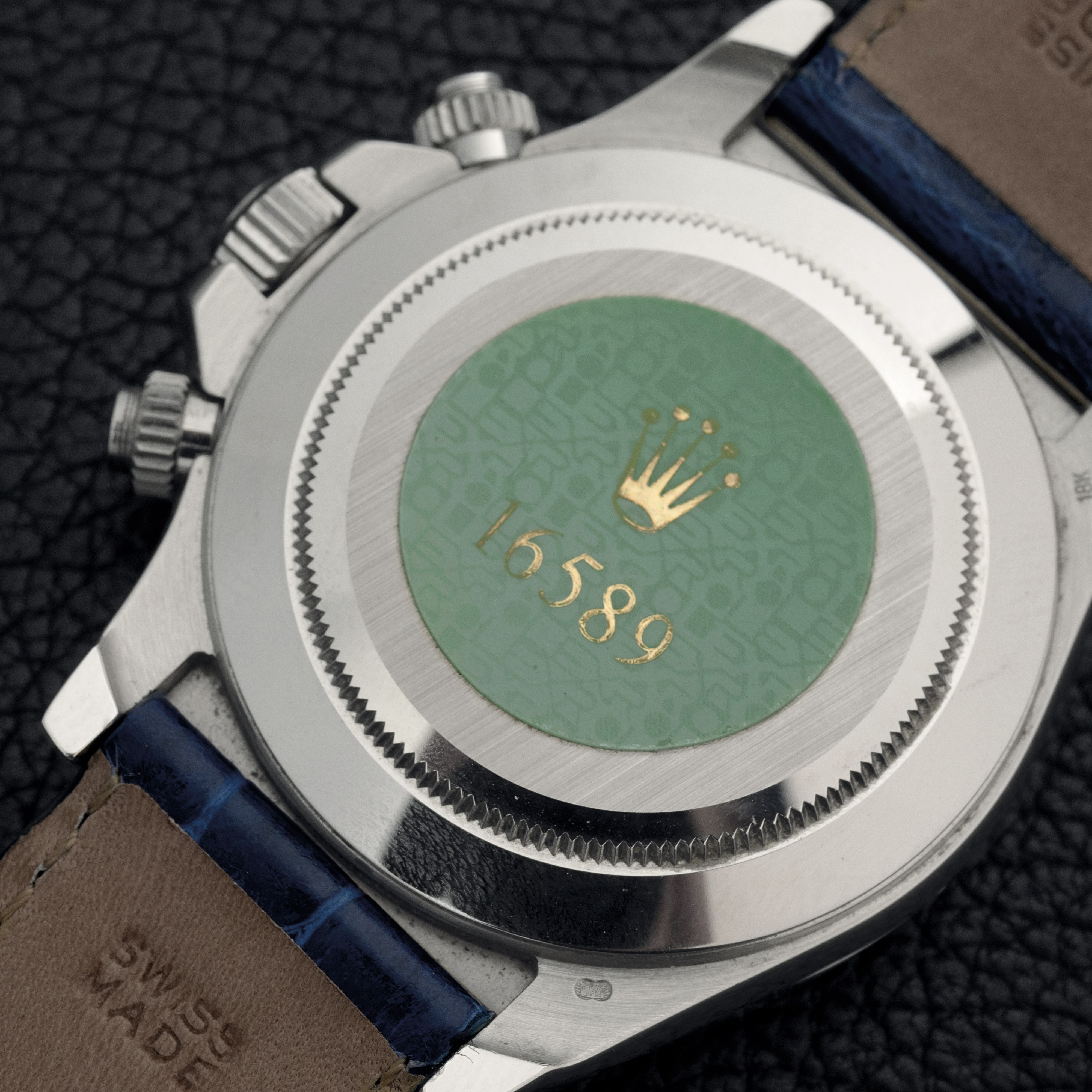 Rolex - Raro e Attraente Daytona Ref 16589saci in Oro Bianco 18k con Quadrante Pavè di Diamanti e...