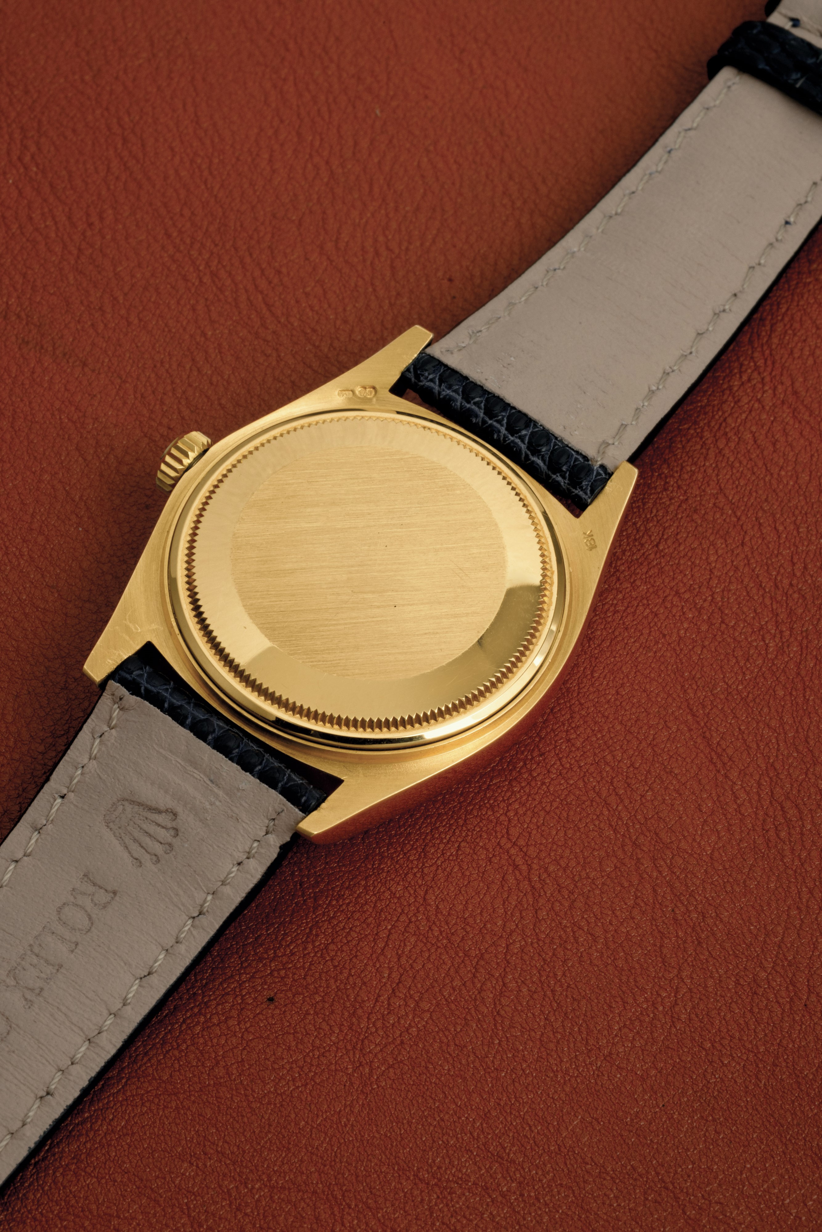 Rolex - Datejust Ref 16018 in Oro Giallo 18k, Quadrante Champagne con Indici Applicati, Carica Au...