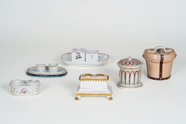 Sei servizi da scrittoio, XIX e XX secolo.