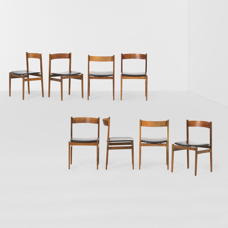 Gianfranco Frattini : Otto sedie  - Auction Design LAB - Cambi Casa d'Aste