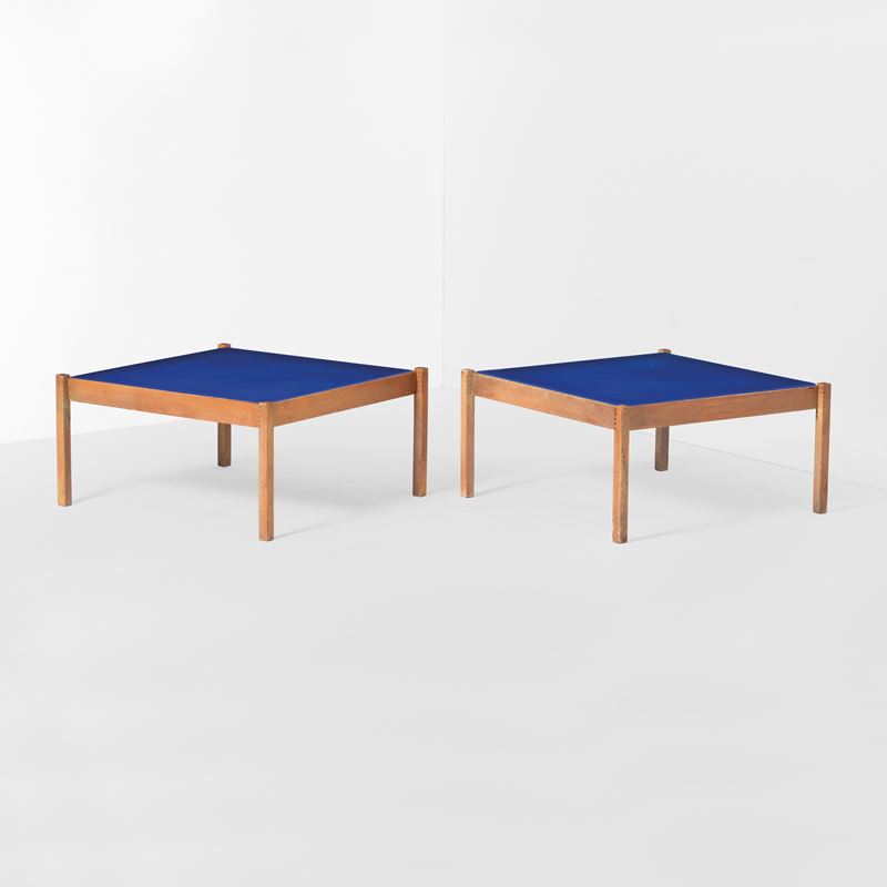 Gianfranco Frattini : Due tavoli bassi Bernini per Cassina  - Asta Design LAB - Cambi Casa d'Aste