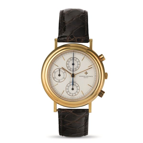 Historiques ref 47001 chronograph three vertical counters in 18k yellow gold, automatic winding accompanied  [..]