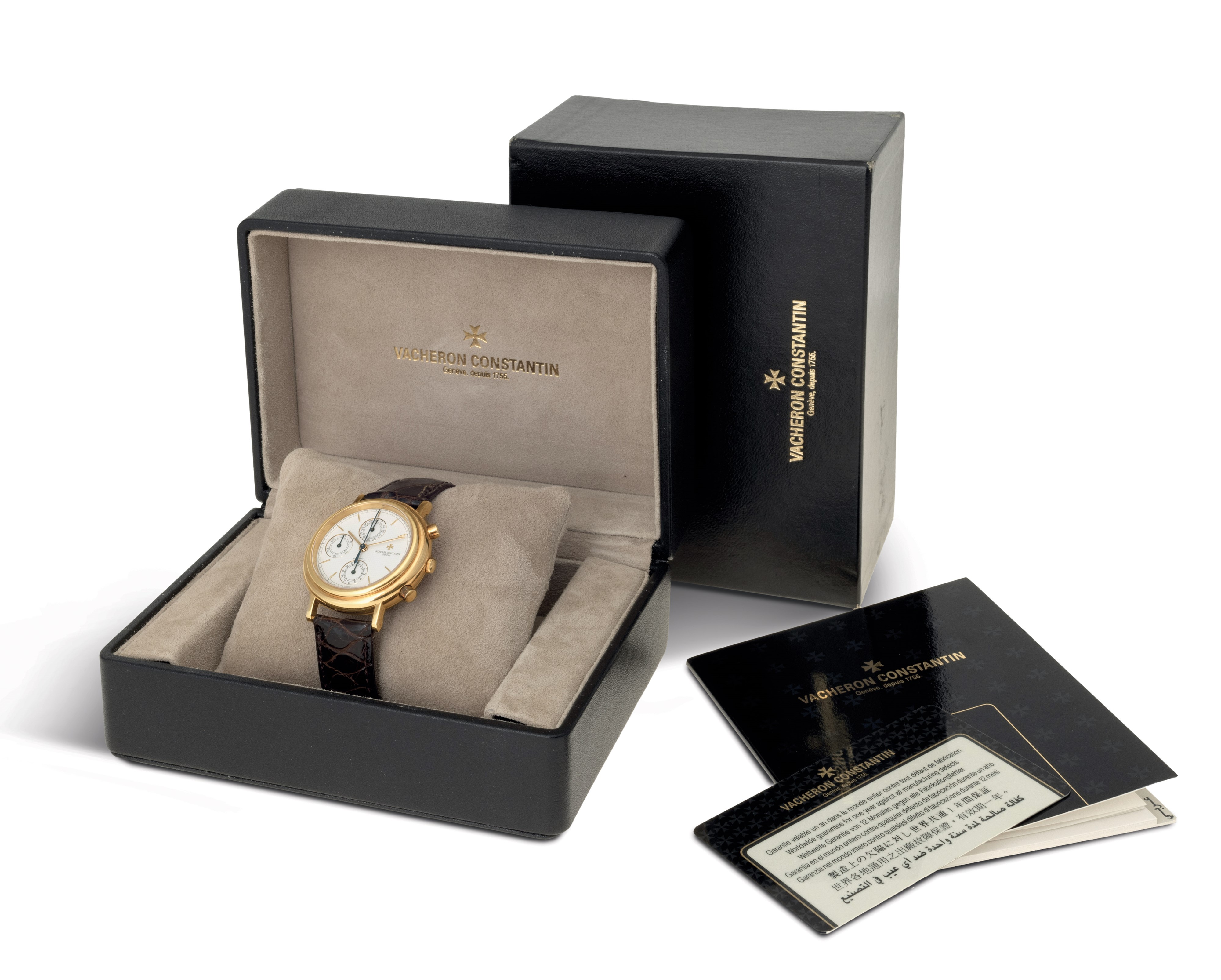 Vacheron & Constantin - Historiques Ref 47001 Cronografo Tre Contatori Verticali in Oro Giallo 18...