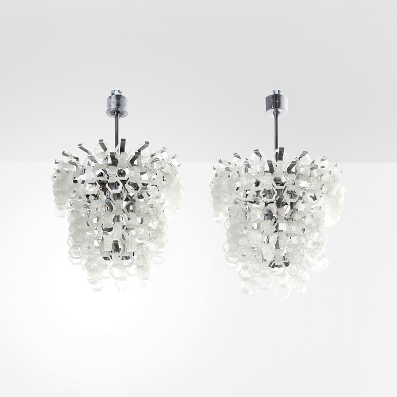 AV Mazzega : Due lampade a sospensione  - Auction Design LAB - Cambi Casa d'Aste