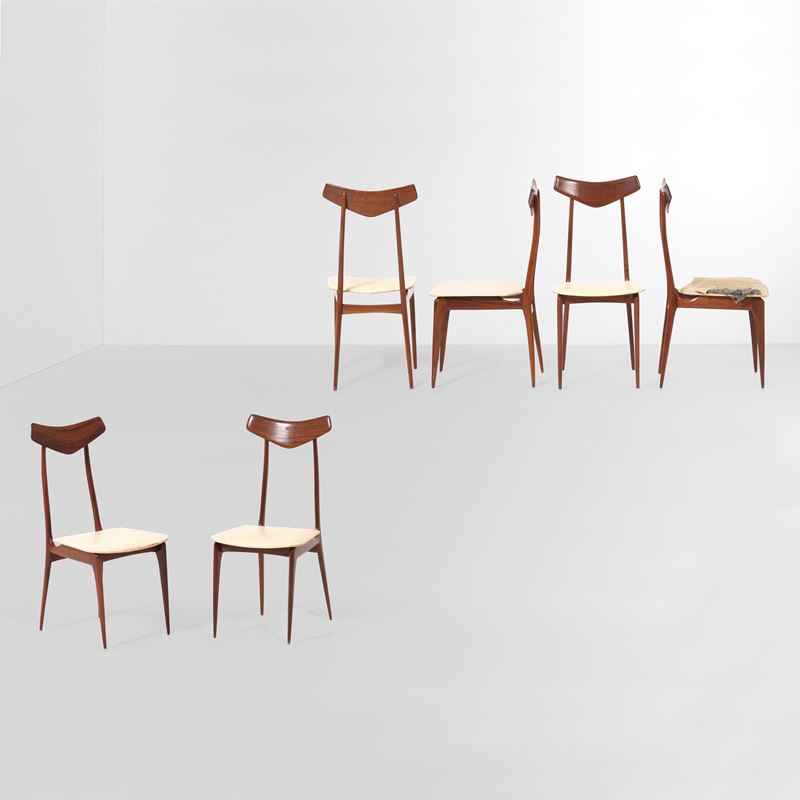 Sei sedie.  - Auction Design LAB - Cambi Casa d'Aste