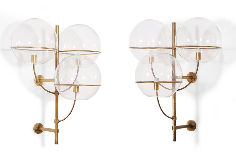 Vico Magistretti : Due lampade a parete.  - Auction 20th century furniture - Cambi Casa d'Aste