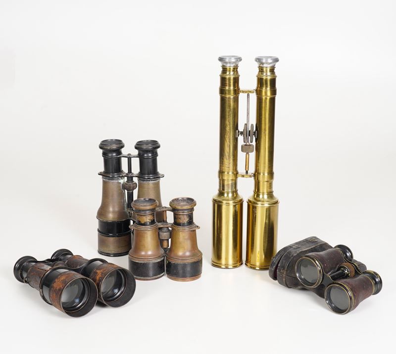 Cinque binocoli diversi. XX secolo  - Auction Maritime Art - Cambi Casa d'Aste