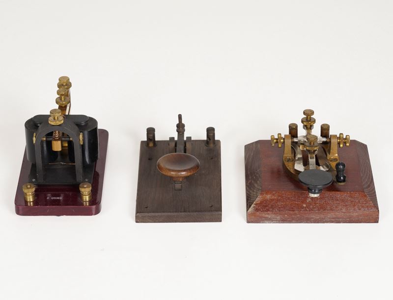 Tre tasti telegrafici  - Auction Maritime Art - Cambi Casa d'Aste