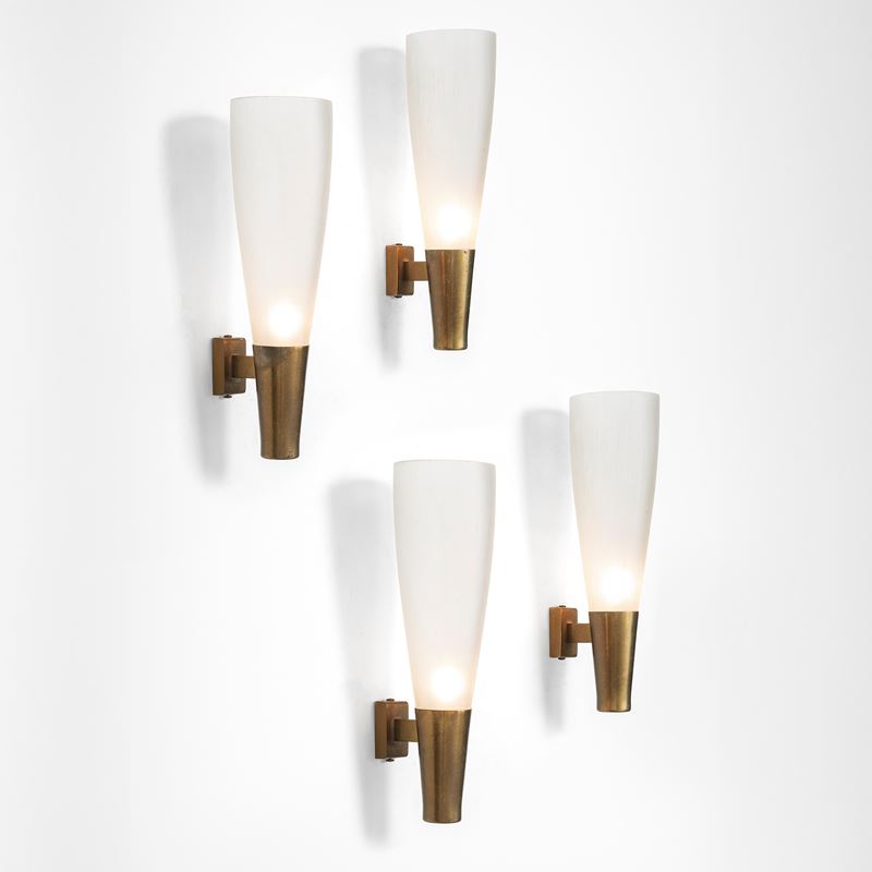 Pietro Chiesa : Quattro lampade a parete.  - Auction Fine Design - Cambi Casa d'Aste