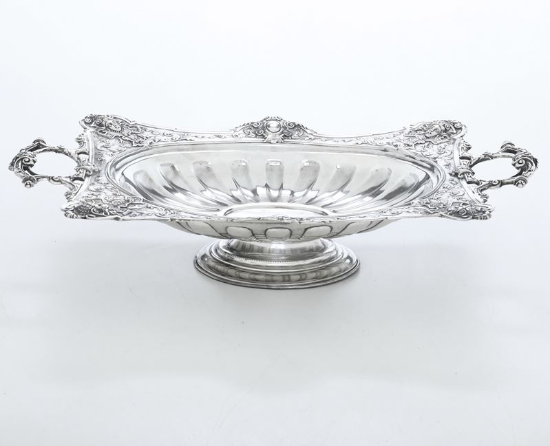 Cestino. Argenteria italiana del XX secolo, apparentemente privo di punzonatura  - Auction Silvers and Icons - Cambi Casa d'Aste