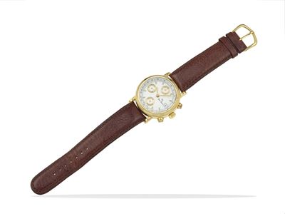 Lucien Rochat, Orologio cronografo in oro giallo 750/1000