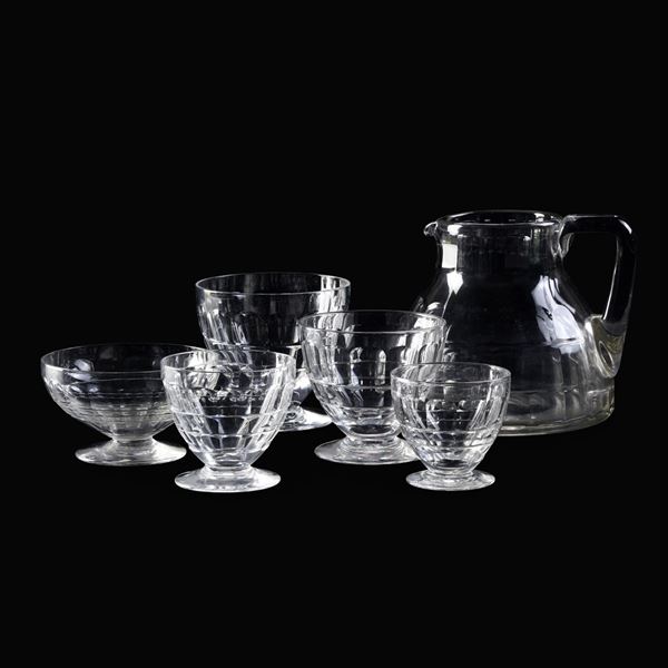 Servizio di bicchieri “Charme” Francia, Manifattura Baccarat, circa metà del XX secolo 