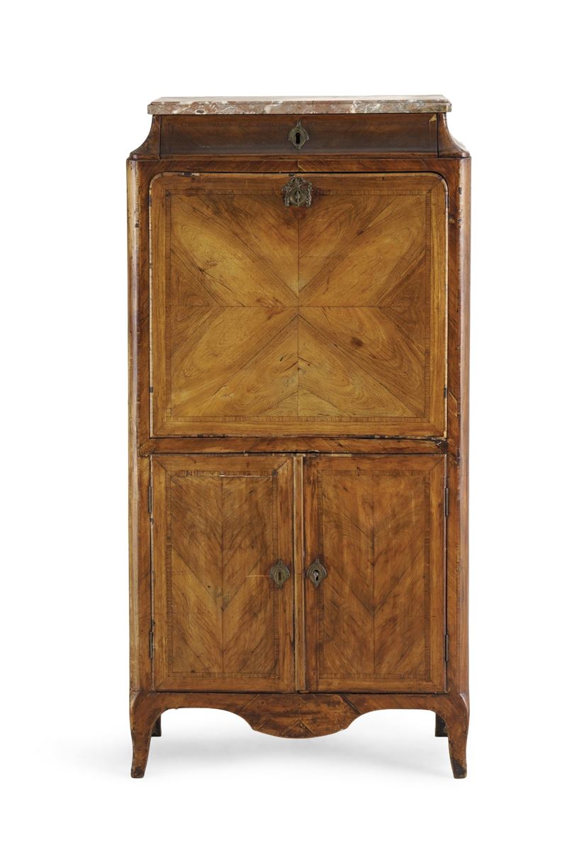 Secretaire lastronato. XIX-XX secolo  - Auction Antiquariato - Cambi Casa d'Aste