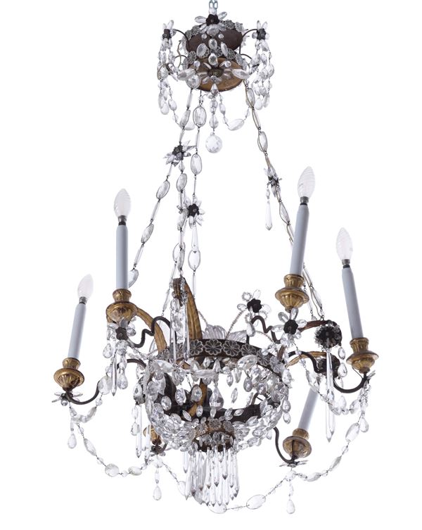 Lampadario a mongolfiera Impero