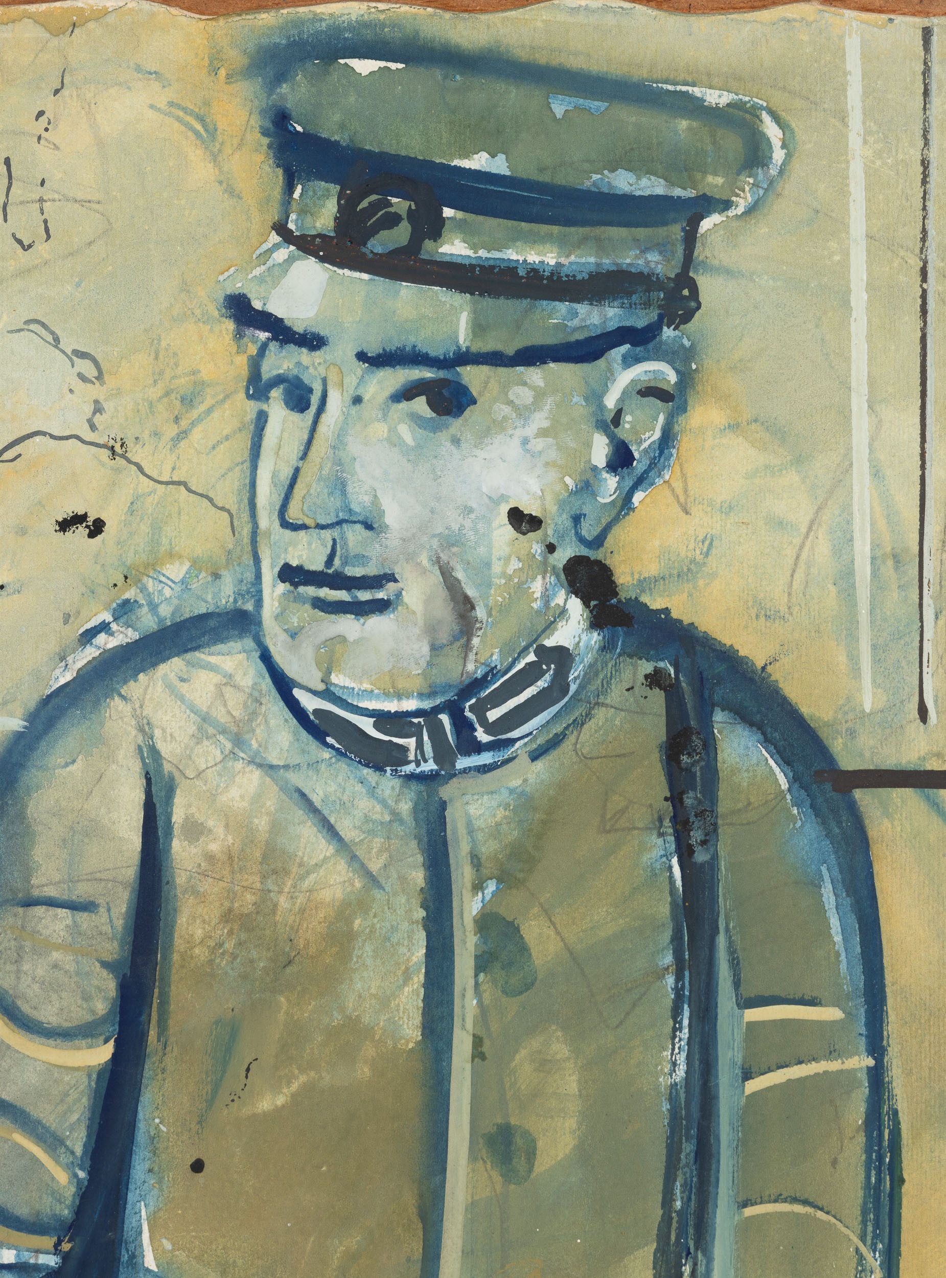 Mario Sironi - Composizione con Busto di Militare