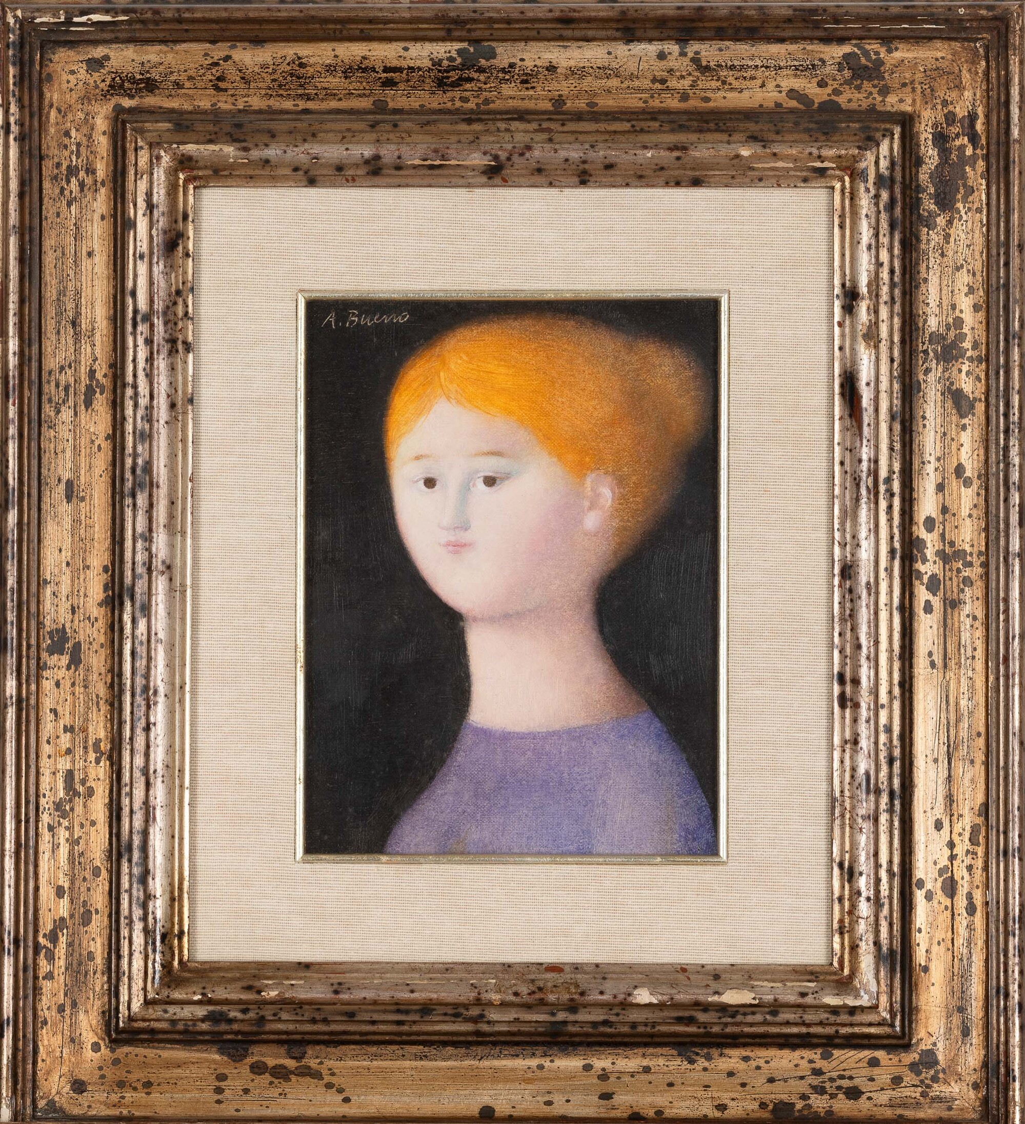 Antonio Bueno - Figura Bionda - Fondo Nero