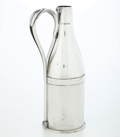 Copribottiglia, Birmingham, argento fuso e sagomato, 1908