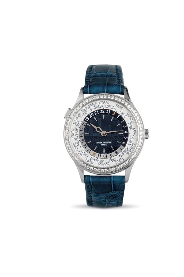 Worltime ref 7130G in 18k white gold, limited edition “New York” with Tiffany & Co. guarantee and box [..]