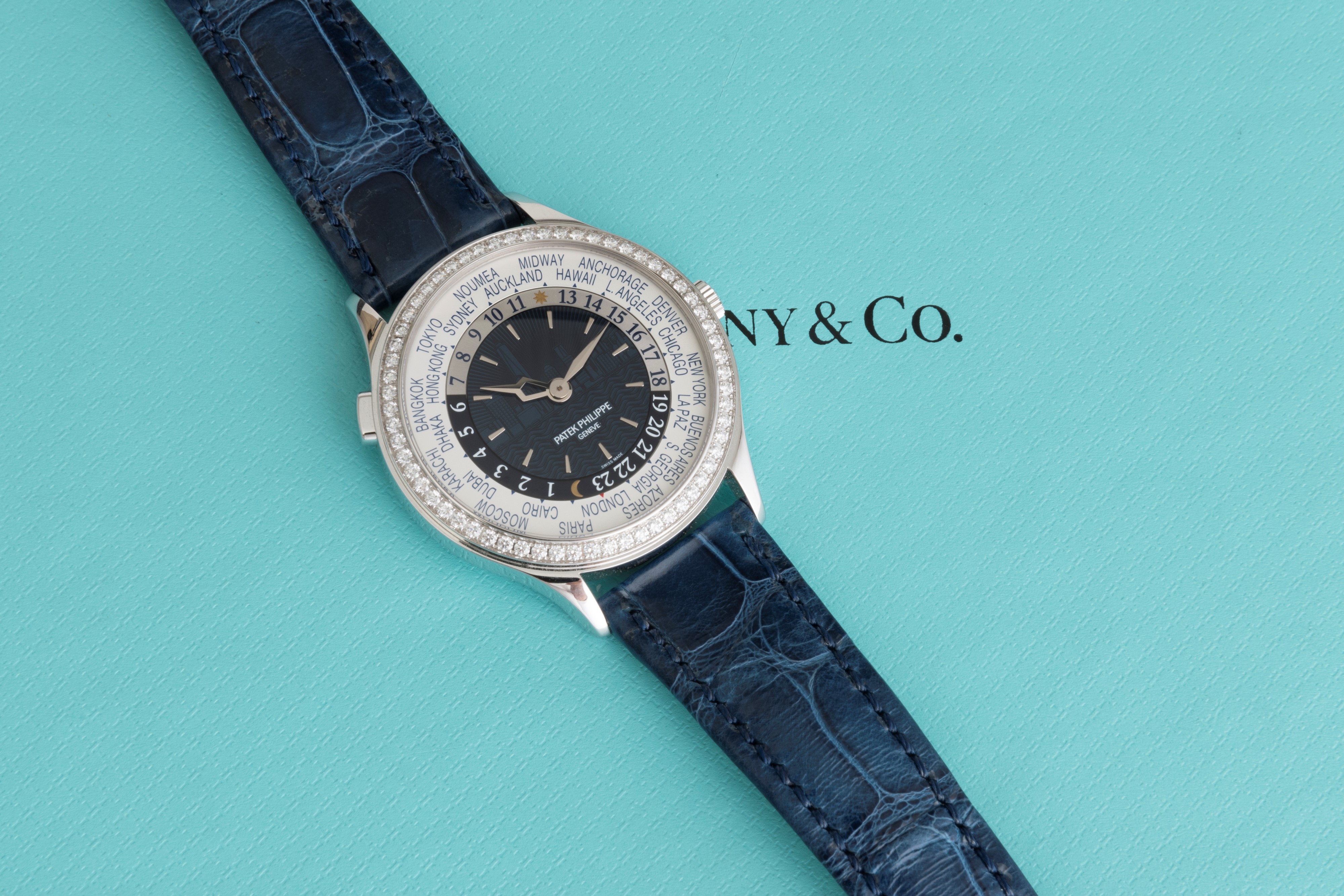 Patek Philippe - Worltime Ref 7130g in Oro Bianco 18k, Edizione Limitata 'new York' con Garanzia ...