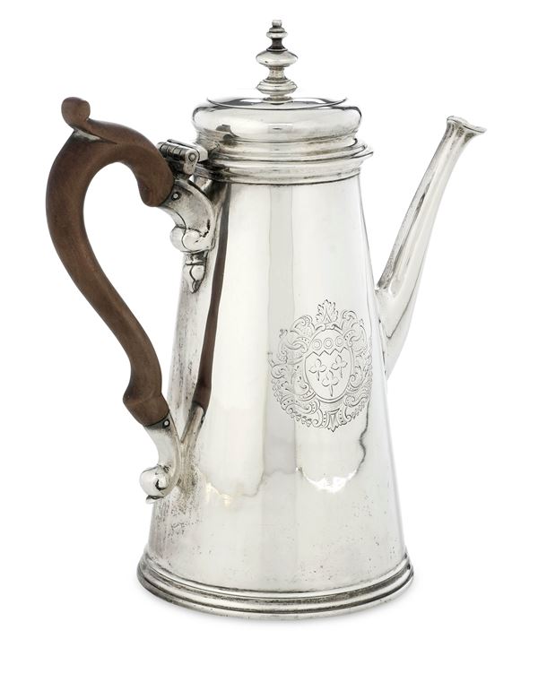Caffettiera. Londra 1731. Argentiere Abraham Buteux (?)