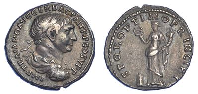 Traiano, 98-117. Denario, Anni 103-111.