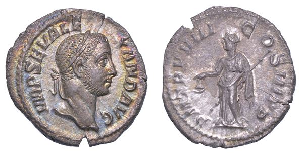 ALESSANDRO SEVERO, 222-235. Denario. Roma.
