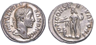 Alessandro Severo, 222-235. Denario. Roma.