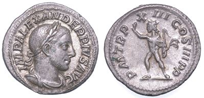 Alessandro Severo, 222-235. Denario. Roma.