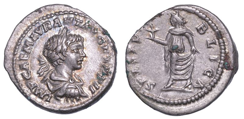 CARACALLA, 198-217. Denario. Laodicea ad Mare.  - Auction Numismatics - Cambi Casa d'Aste